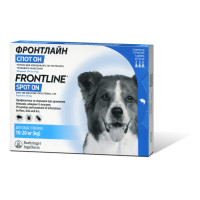 Краплі Boehringer Ingelheim FrontLine Spot On від бліх і кліщів для собак, M (10-20 кг), ціна за 1 піпетку