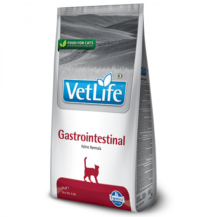 Сухой корм Farmina Vet Life Gastrointestinal для кошек, при заболевании ЖКТ, 2 кг