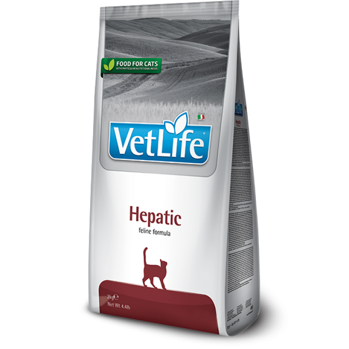 Сухий корм для котів Farmina Vet Life Hepatic дієтичне харчування, при хронічній печінковій недостатності, 400 г 