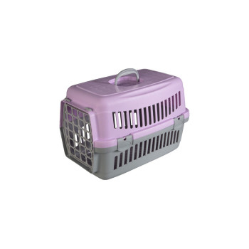 Переноска AnimAll CNR-102 для кошек и собак, серо-фиолетовая, 48.5×32.5×32.5 см