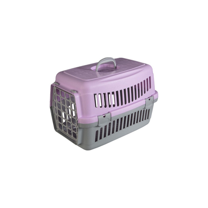 Переноска AnimAll CNR-102 для кошек и собак, серо-фиолетовая, 48.5×32.5×32.5 см