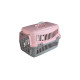 Переноска AnimAll CNR-102 для кошек и собак, серо-розовая, 48.5×32.5×32.5 см