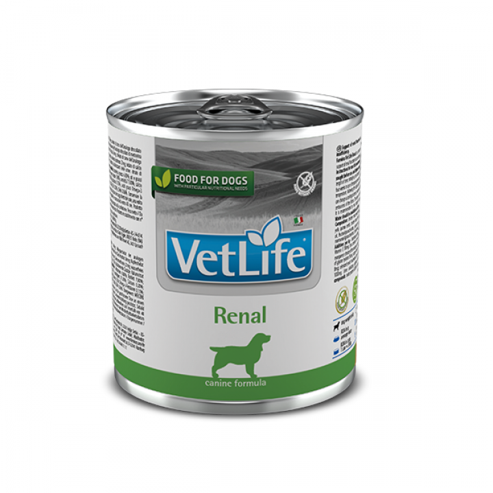 Вологий корм Farmina Vet Life Renal для собак, для підтримки функції нирок, 300 г