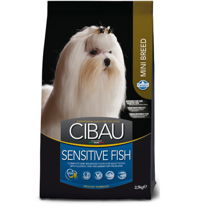 Сухий корм Farmina Cibau Sensitive Adult для собак дрібних порід з чутливим травленням, риба, 2.5 кг