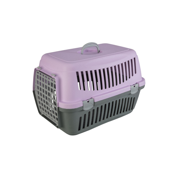 Переноска AnimAll CNR-134 для кошек и собак, серо-фиолетовая, 58×42×42 см