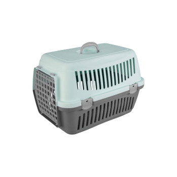 Переноска AnimAll CNR-134 для кошек и собак, серо-мятная, 58×42×42 см