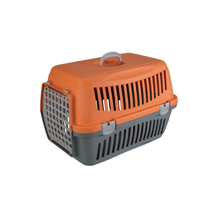 Переноска AnimAll CNR-134 для кошек и собак, серо-оранжевая, 58×42×42 см