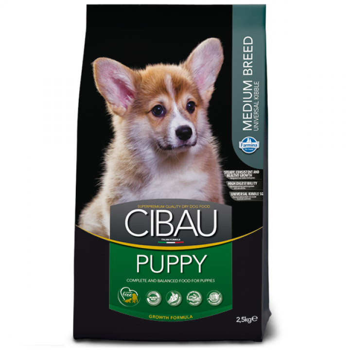 Сухой корм Farmina Cibau Puppy Medium для щенков средних пород, с курицей, 2.5 кг