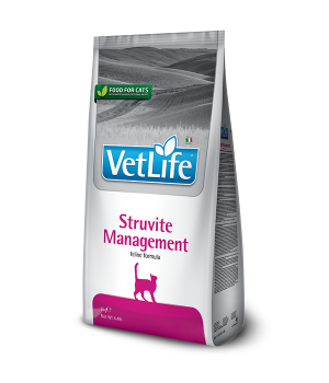 Сухий корм Farmina Vet Life Management Struvite для котів, при рецидивах струвітних уролітів, 400 г