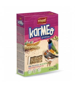 Повнораціонний корм Vitapol Karmeo Premium для зебрових амадин та екзотичних птахів, 500 г