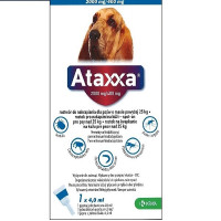 Капли KRKA Ataxxa Спот-Он от блох и клещей для собак весом от 25 кг, 4 мл, 1 пипетка