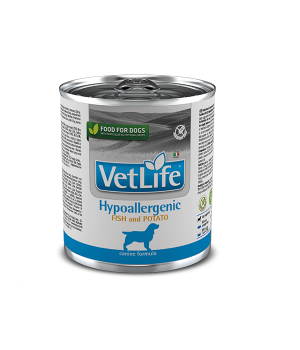 Вологий корм Farmina Vet Life Hypoallergenic Fish&Potato для собак, при харчовій алергії, 300 г