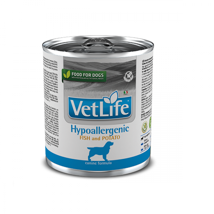Вологий корм Farmina Vet Life Hypoallergenic Fish&Potato для собак, при харчовій алергії, 300 г