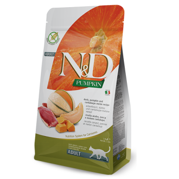 Сухой беззерновой корм Farmina PUMPKIN DUCK & CANTALUPE для взрослых кошек с уткой и тыквой 5 кг