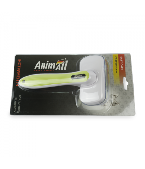 Пуходерка AnimAll Groom для собак и кошек, с автоматической системой очистки, зелёная