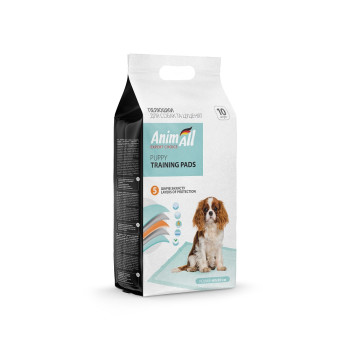 Пелюшки AnimAll Puppy Training Pads для собак і цуценят, 60 х 90 см, 10 штук