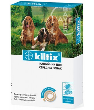 Ошейник Bayer Kiltix против блох и клещей для собак, 48 см