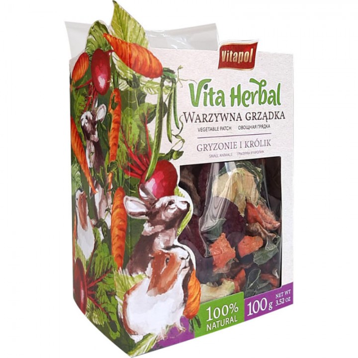 Vitapol Vita Herbal  ZVP-4101 Овочева грядка для гризунів, 100 г