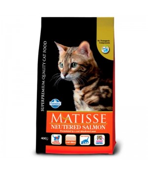 Сухой корм Farmina Matisse Neutered Salmon для стерилизованных кошек и кастрированных котов, с лососем, 400 г