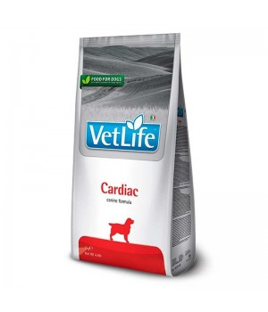 Сухий дієтичний корм Farmina VetLife Cardiac для собак при хронічній серцевій недостатності, з полбою та куркою, 2 кг