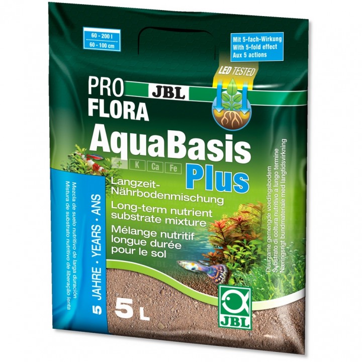 Поживний грунт JBL PROFLORA AquaBasis plus для рослин в прісноводних акваріумах, 5 л