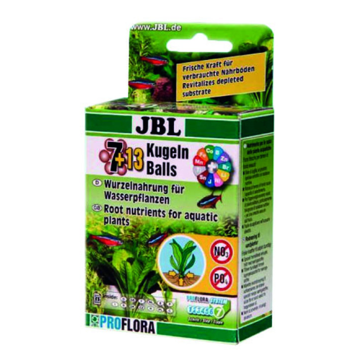 Корневое удобрение JBL PROFLORA The 7 + 13 balls для пресноводных аквариумов (20 шариков)