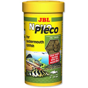 Основной корм JBL NovoPleco для небольших и средних кольчужных сомов, 250 мл