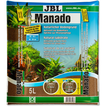 Натуральный субстрат JBL Manado для пресноводных аквариумов, 5 л