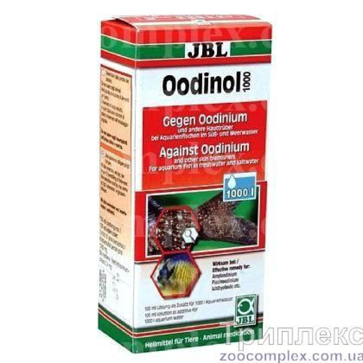 Препарат JBL Oodinol 1000 против паразитов жгутиконосцев, 100 мл