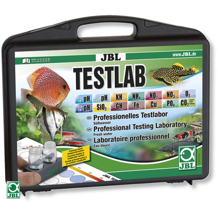 Чемоданчик JBL Testlab с тестами для измерения 13 параметров воды в пресноводных аквариумах