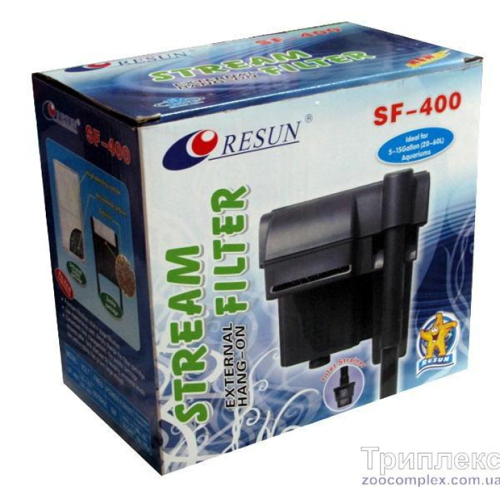 Resun (Ресан) Навесной фильтр ClearMax SF-400 (360л/ч, для аквариума до - 60л).