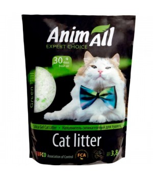 Силикагелевый наполнитель AnimAll Кристаллы изумруда, для кошек, 3.8 л (1.6 кг)