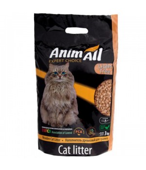 Деревний наповнювач AnimAll для котів, 3 кг