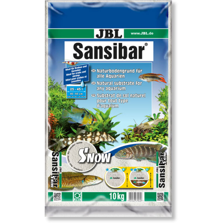 Белоснежный донный грунт JBL Sansibar Snow, 10 кг