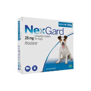 Таблетки Boehringer Ingelheim NexGard от блох и клещей для собак M, 4-10 кг, цена за 1 таблетку