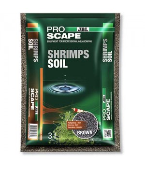 Специальный грунт JBL ProScape Shrimps Soil BROWN для аквариума с креветками, коричневый, 3 л