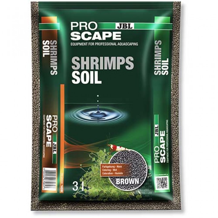 Специальный грунт JBL ProScape Shrimps Soil BROWN для аквариума с креветками, коричневый, 3 л