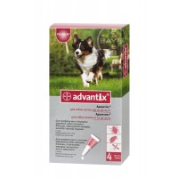 Капли от блох и клещей Bayer Advantix для собак весом 10-25 кг, 1 пипетка