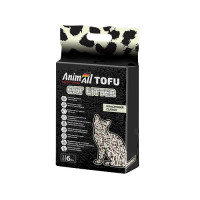 Соевый наполнитель AnimAll Tofu Classic без аромата, для кошек, 6 литров (2,6 кг)