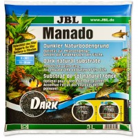Тёмный натуральный субстрат JBL Manado Dark для аквариумов, 3 л