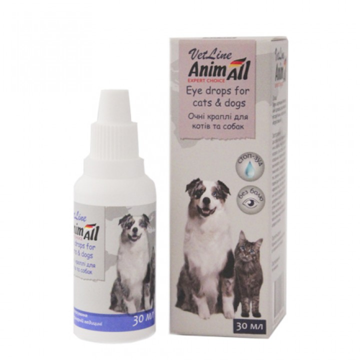 Глазные капли AnimAll VetLine для кошек и собак, 30 мл