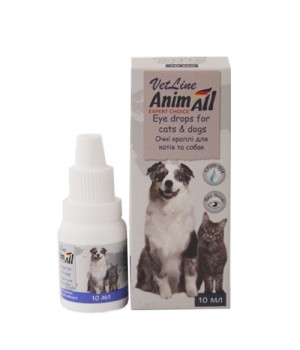 Глазные капли AnimAll VetLine для кошек и собак, 10 мл