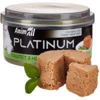 Вологий корм для котів AnimAll Platinum, ніжний паштет із кролика, 70 г