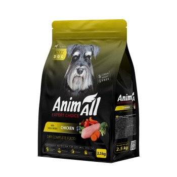 Сухой корм AnimAll для собак со свежей курицей, 2,5 кг
