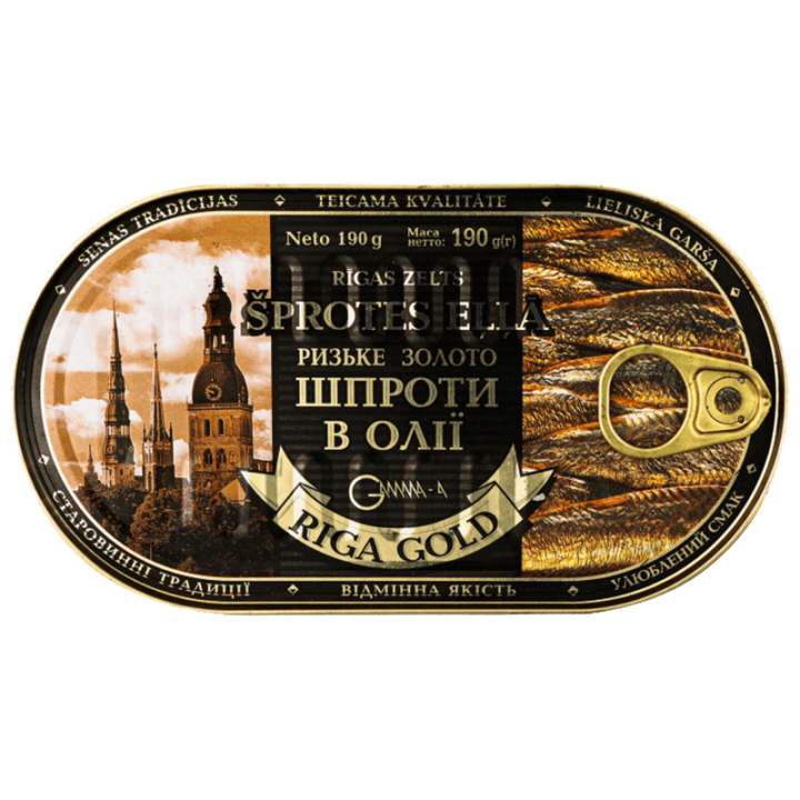 Шпроти Ризьке золото в олії 190 г