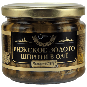 Шпроти Ризьке золото в олії 270 г