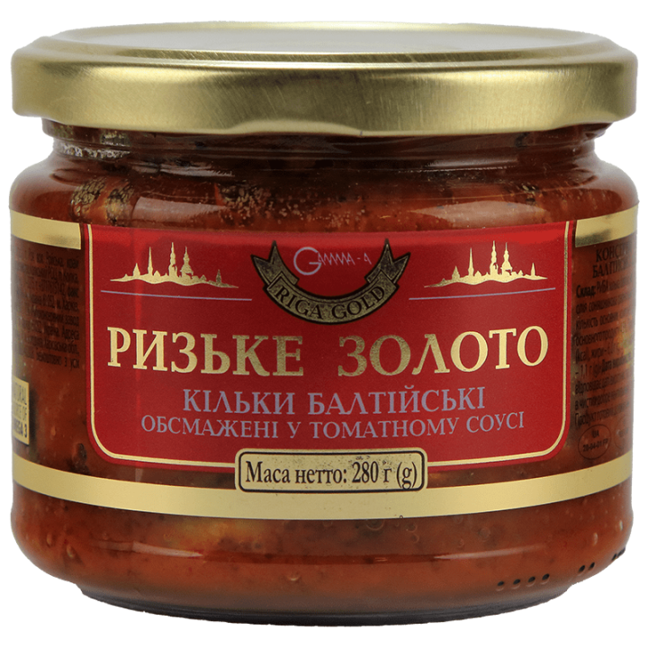 Кілька балтійська Ризьке золото смажена в томатному соусі 280 г