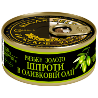 Шпроти Ризьке золото в оливковій олії 240 г