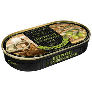Шпроти Ризьке золото в оливковій олії 190 г