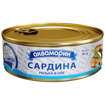 Сардина Аквамарин ризька в олії 240г